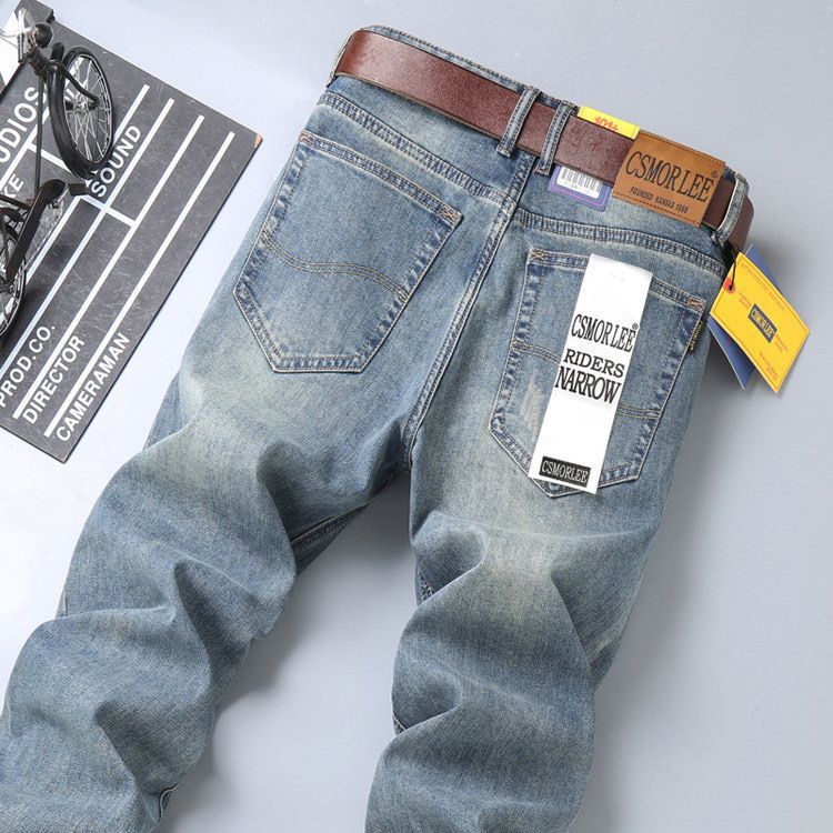 Men's Original Slim Elastic Smoke Gray Jeans