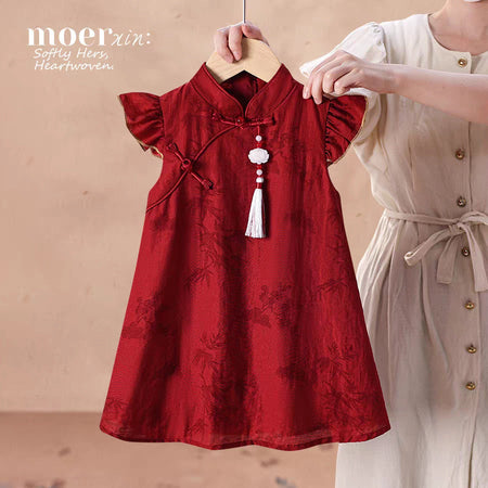 Girls Han Dynasty Cheongsam Princess Dress Summer – Summer Kids Fashion Nepal | Tudoholic