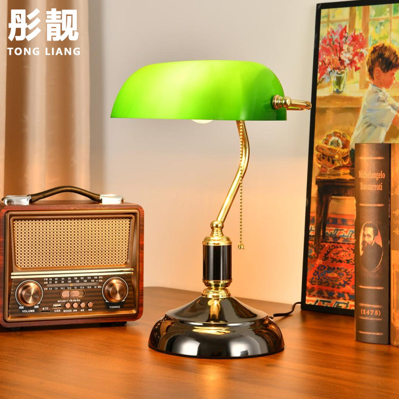 Retro Green Study Lamp for Bedroom & Office 🏠