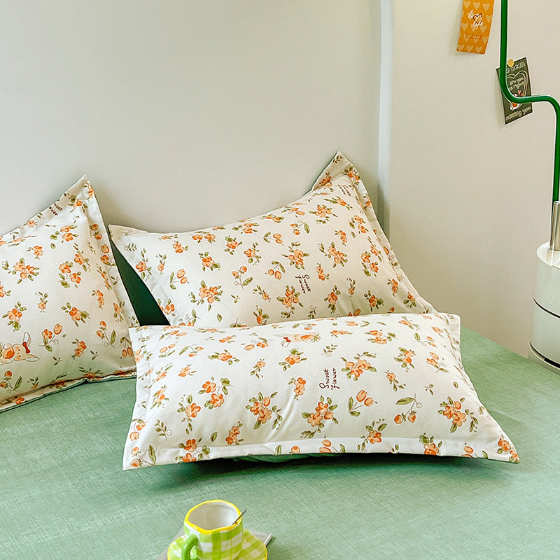 Pure Cotton Bedding Set – Soft 3 & 4-Piece Dormitory Pack