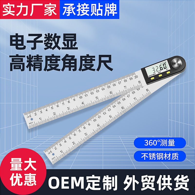 Digital Angle Ruler Protractor – 360° High-Precision Measuring