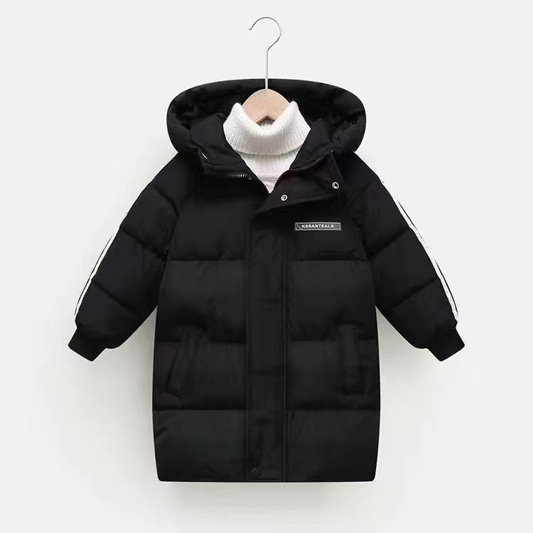 Kids’ Mid-Length Cotton-Padded Jacket