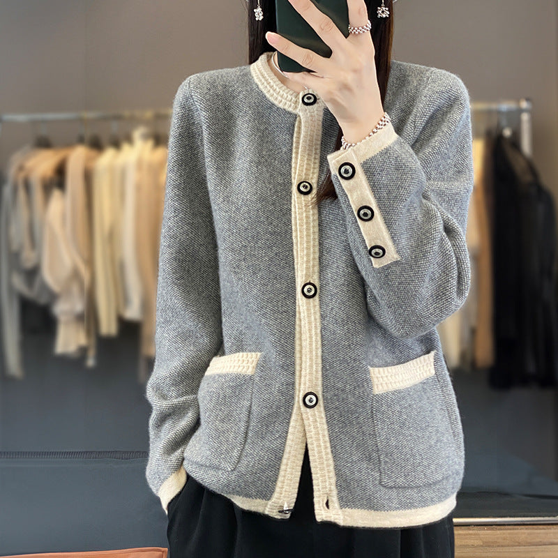 Women’s Luxury Style Thick Knit Cardigan Sweater Coat