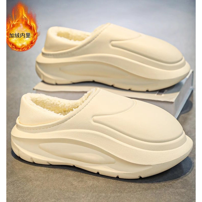 Men’s Winter Cotton Slippers 2025 Waterproof Non-Slip Thick