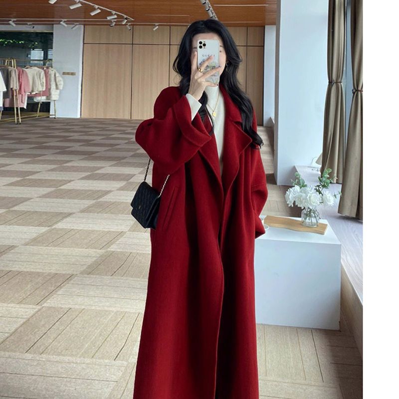 INSTOCK-Women’s Double-Sided Fleece Wool Coat
