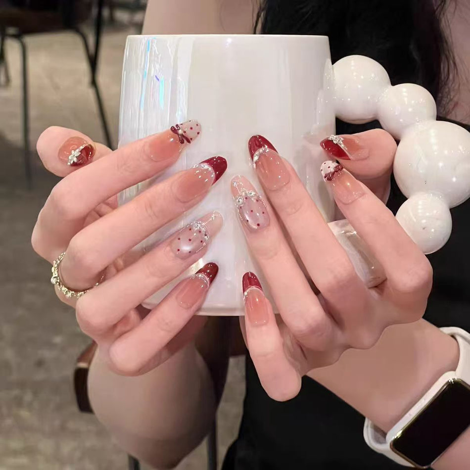 Handmade Cat Eye Wearable Nail Sticker Set