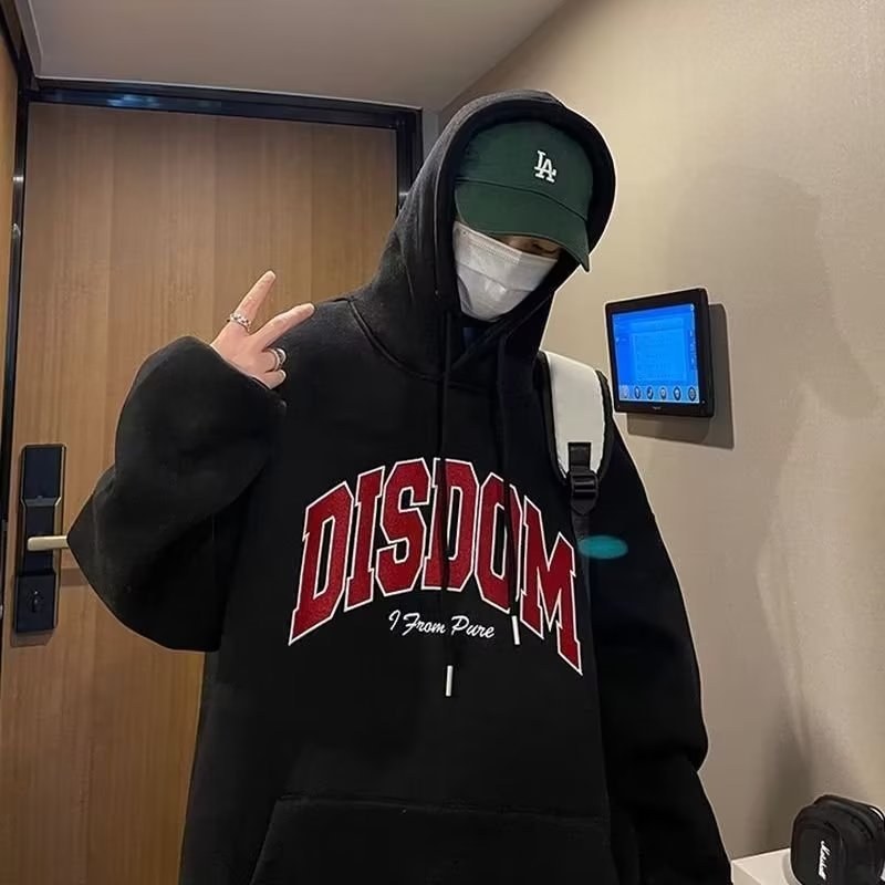 Men’s Fleece-Lined Hooded Sweatshirt Plus Size