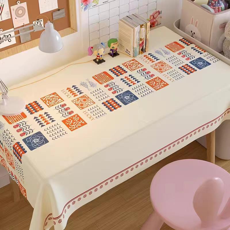 STOCK-Luxury PVC Waterproof Tablecloth – Oil-Proof &