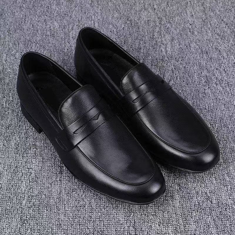 STOCK-Men’s Soft Leather Slip-On Business Shoes