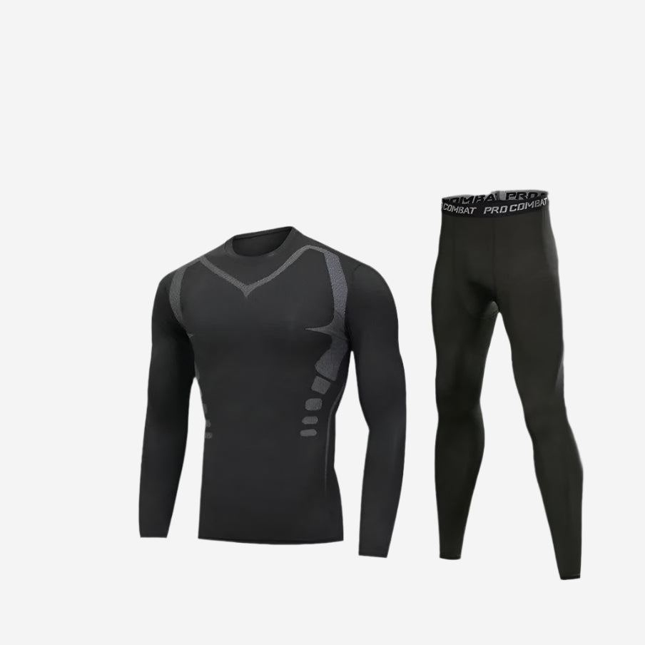 INSTOCK-Men's Quick-Dry Fitness Suit – Elastic & Breathable Set