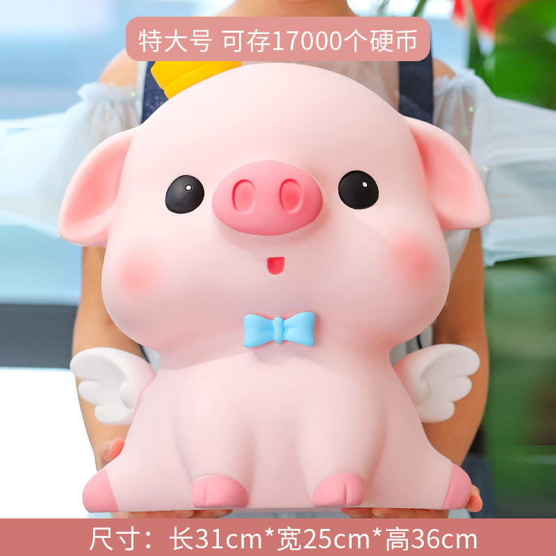 Cute Cartoon Piggy Bank Drop-Resistant Kids Gift Decor