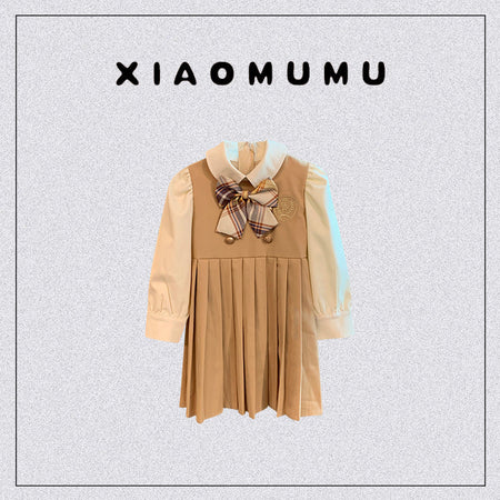 Girls JK Academy Dress Korean Style Autumn 2026 – Spring Autumn Kids Fashion Nepal | Tudoholic