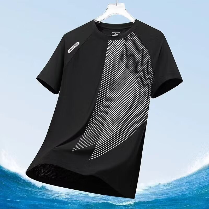 Men's Mesh Short-Sleeve T-Shirt – Breathable & Stylish