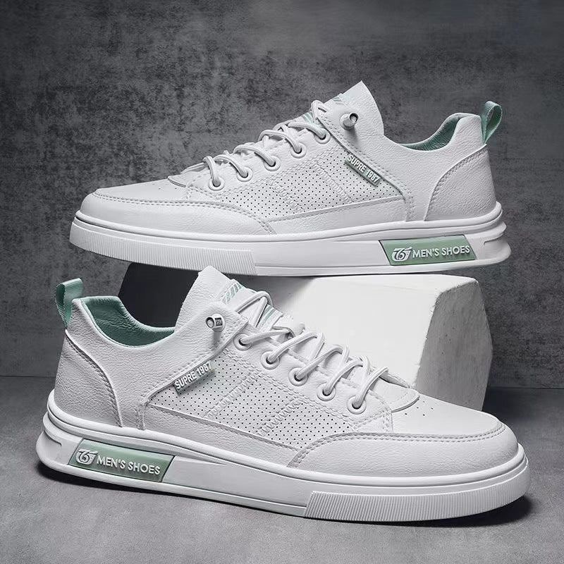 2025 Men’s Slip-On Breathable White Sneakers