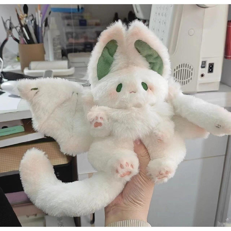 Flying Bat Rabbit Plush Toy White Soothing Rag Doll Gift