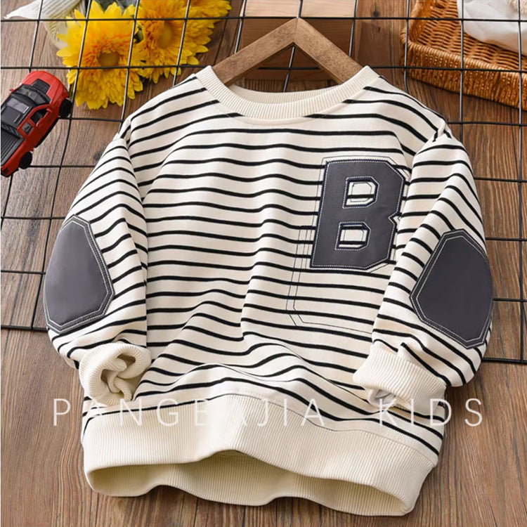 Boys’ Striped Sweater – Spring Autumn Fashion Top
