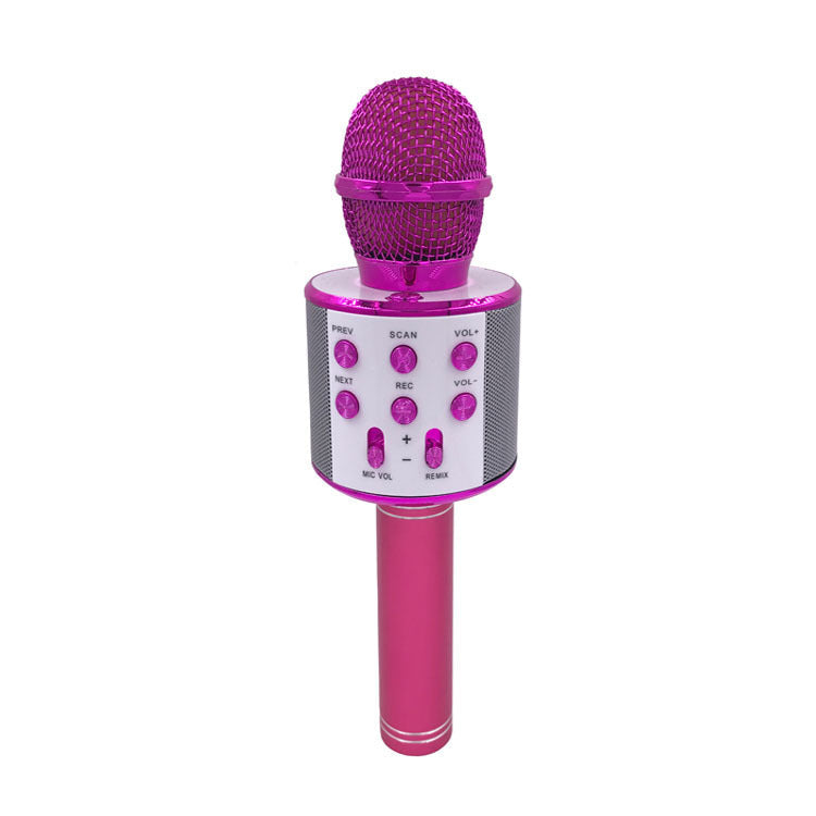 WS858 Wireless Bluetooth Karaoke Mic – USB Condenser Mic for Live
