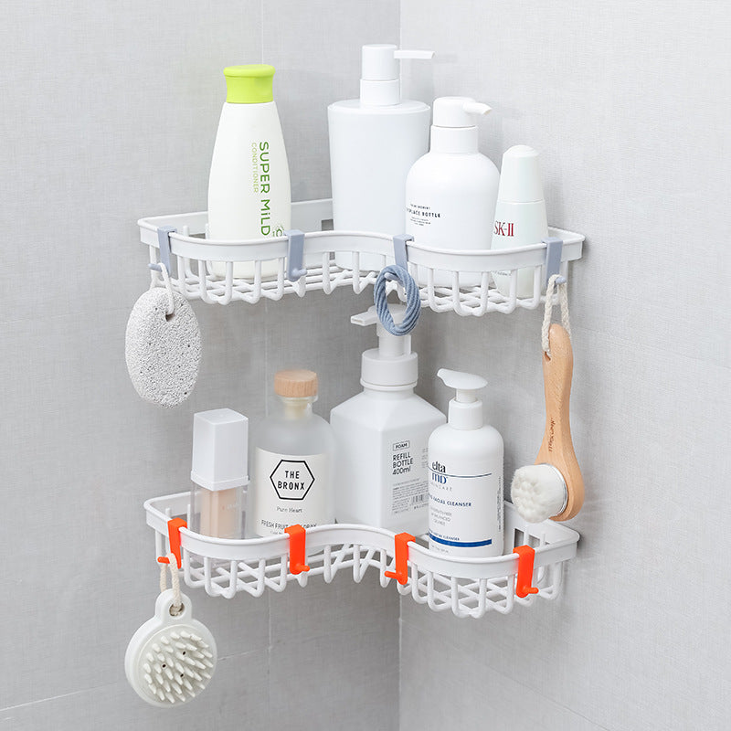 Corner Drain Storage Rack – No-Drill Wall Organizer