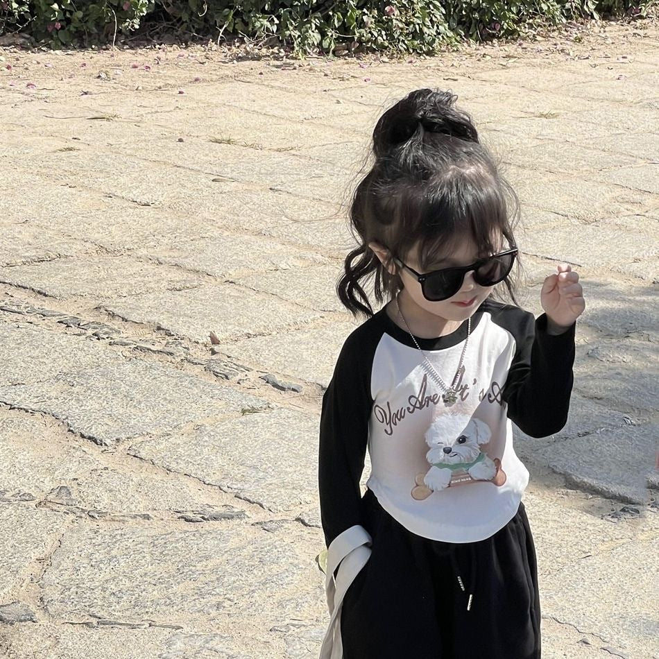 Girls Contrast Print Long Sleeve T-Shirt – Autumn Top – T-Shirts – Image 10