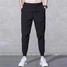 Men’s Fleece-Lined Sweatpants Loose Casual Winter 2024