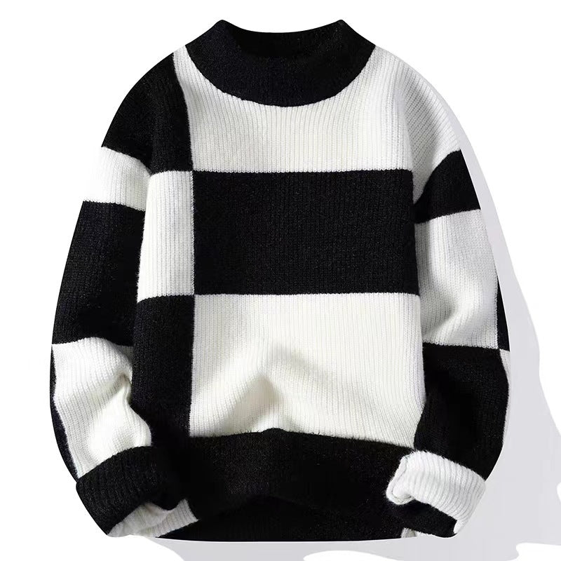 Men’s Half Turtleneck Knit Sweater – Autumn Winter