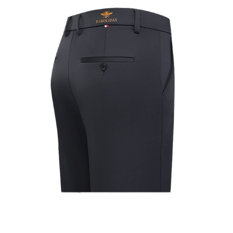 STOCK-Men’s High-Waist Business Casual Pants