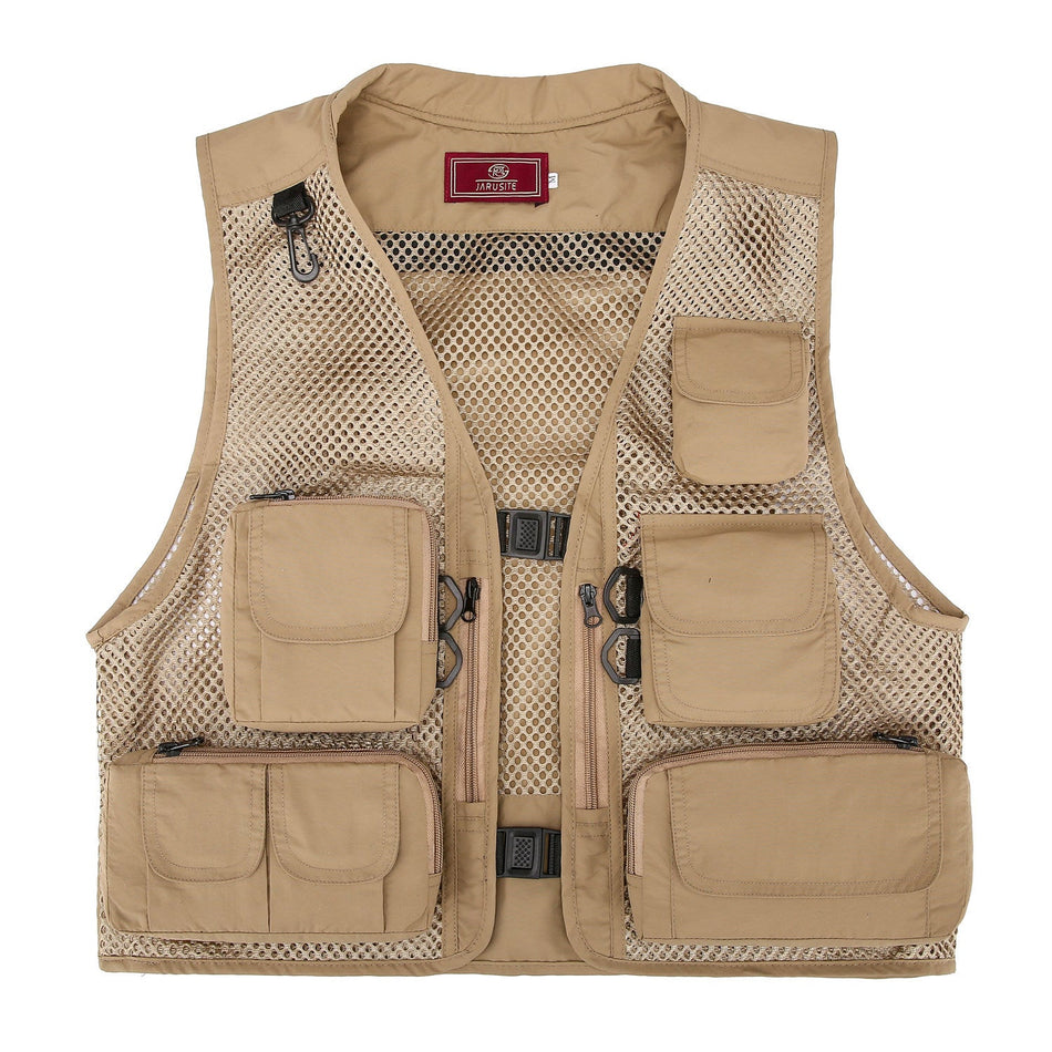 Men’s Multi-Pocket Outdoor Vest – Sports, Fishing & Volunteer