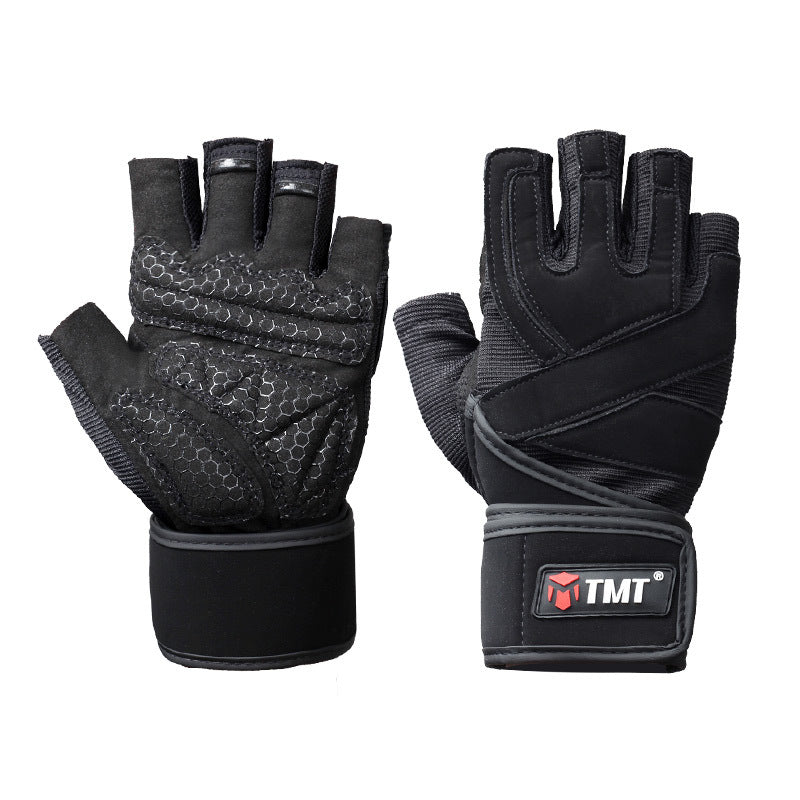 Heavy Duty Pull-Up Gloves with Wrist Bracer – Non-Slip