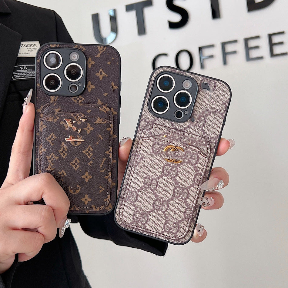 Retro Card Holder Luxury Fine-Hole Case