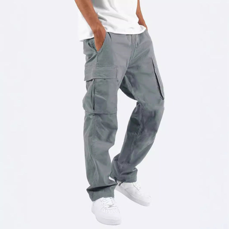 STOCK-Men’s 2025 Drawstring Casual Pants – Multi-Pocket Trendy