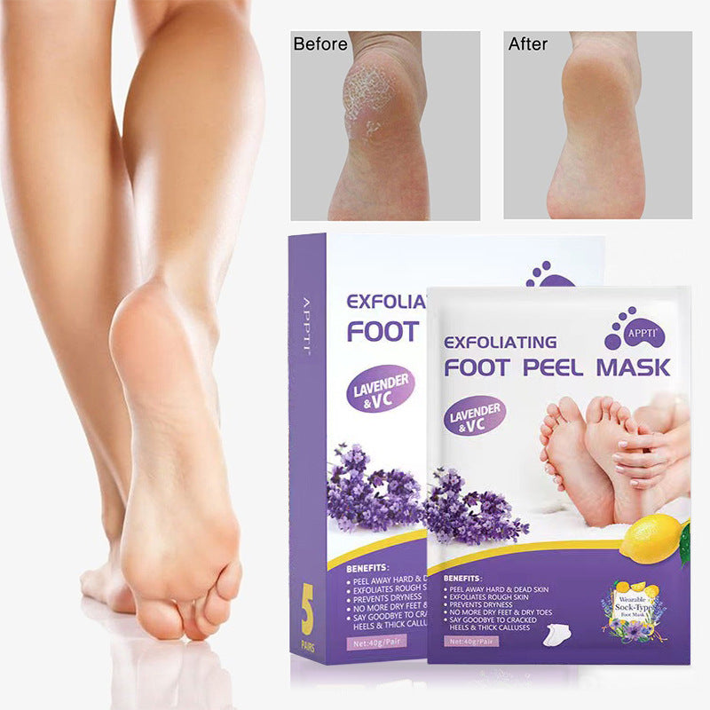 Lavender Exfoliating Foot Mask – Moisturizing & Anti-Dryness Care