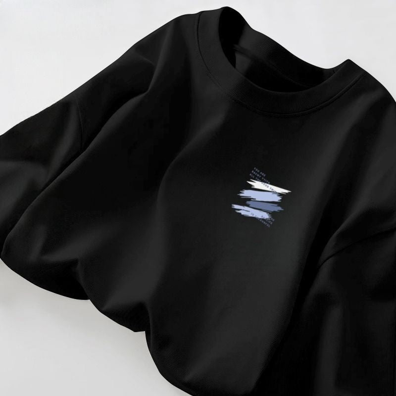 Men’s 100% Cotton Long Sleeve T-Shirt – Loose Fit