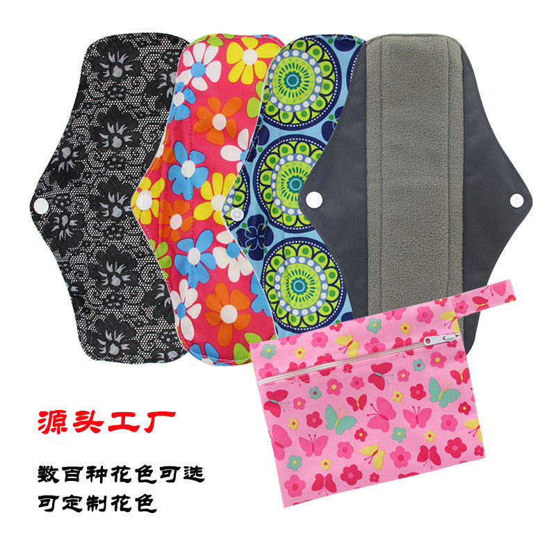 Washable Bamboo Charcoal Sanitary Pads – Waterproof & Reusable