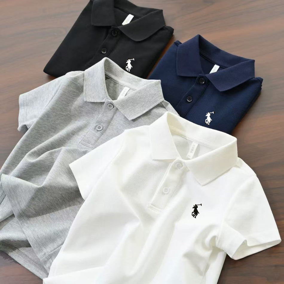 Boys’ Short-Sleeve Casual POLO T-Shirt Summer