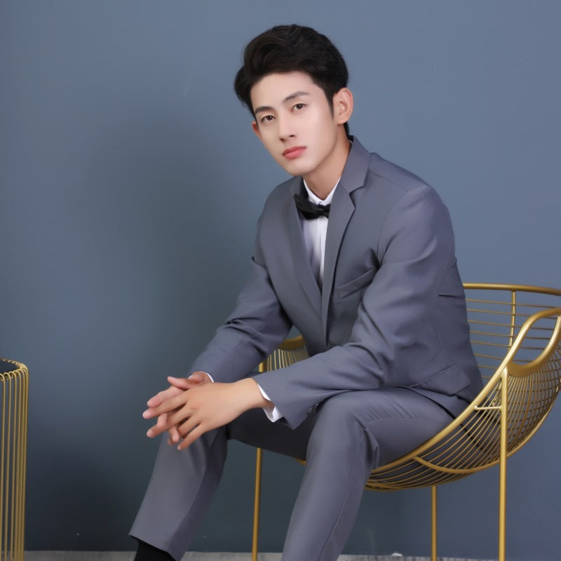 Men’s Winter Best Man Suit – Professional Jacket & Vest Set