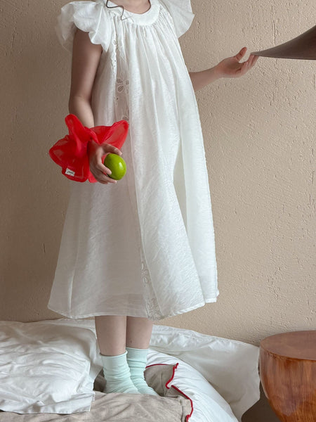 Girls French Embroidered Sweet Princess Dress 2026 – Kids Fashion Nepal | Tudoholic