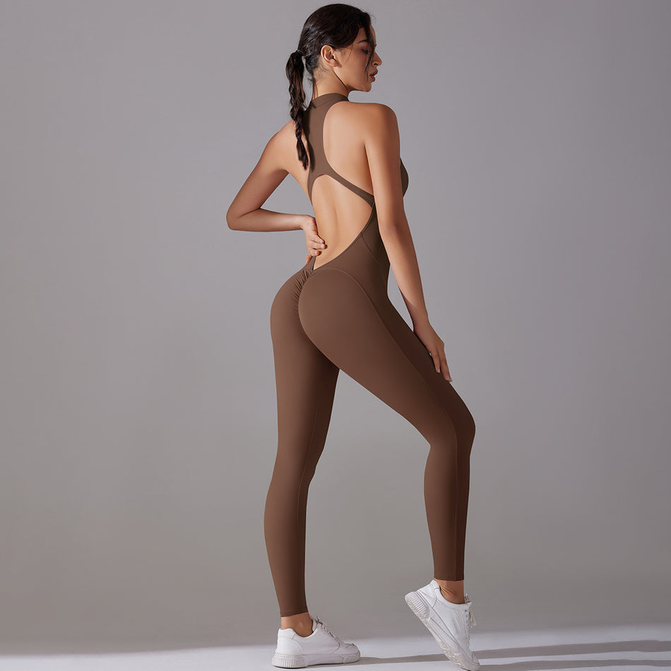 American Body Shaping One-Piece Zipper Yoga Suit – Perfect Fit