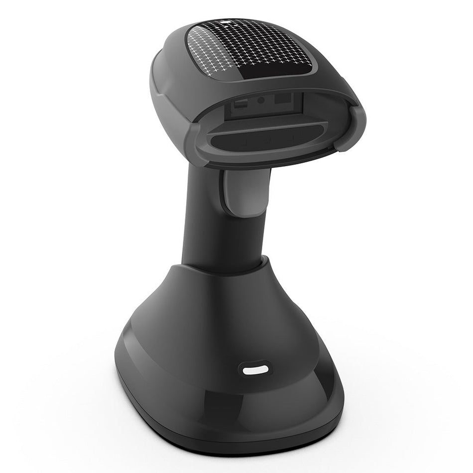 Bluetooth Wireless 2D Barcode Scanner with Base – Long-Range &