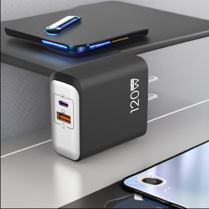 33W GaN Fast Charger Multi-Port A+C Universal Plug