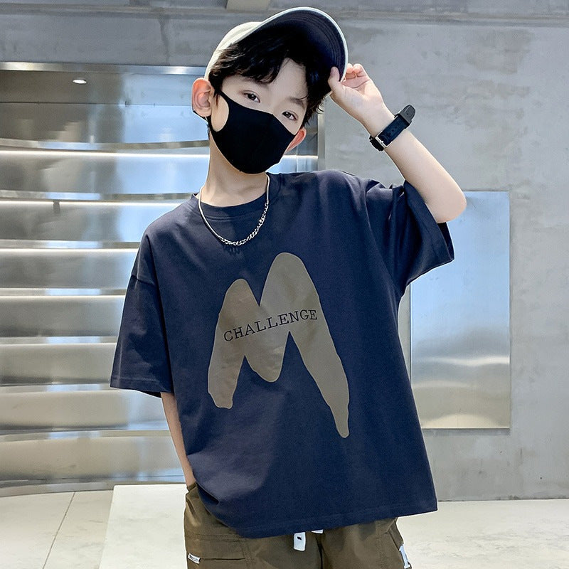 Boys Cotton Summer Short Sleeve T-Shirt