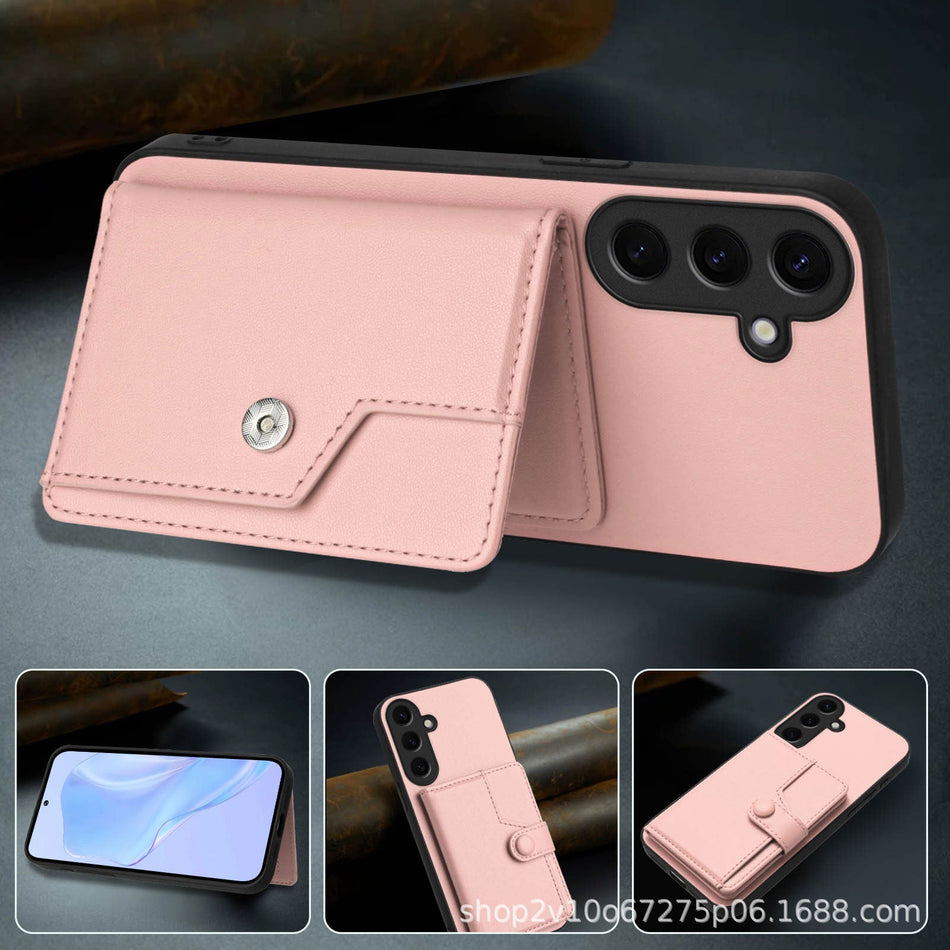 Samsung S25 Ultra Leather Flip Case with Card Holder