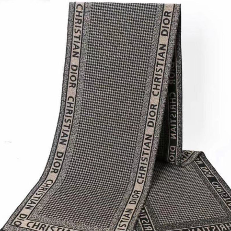 Men’s Winter Knitted Scarf Warm British Style Gift