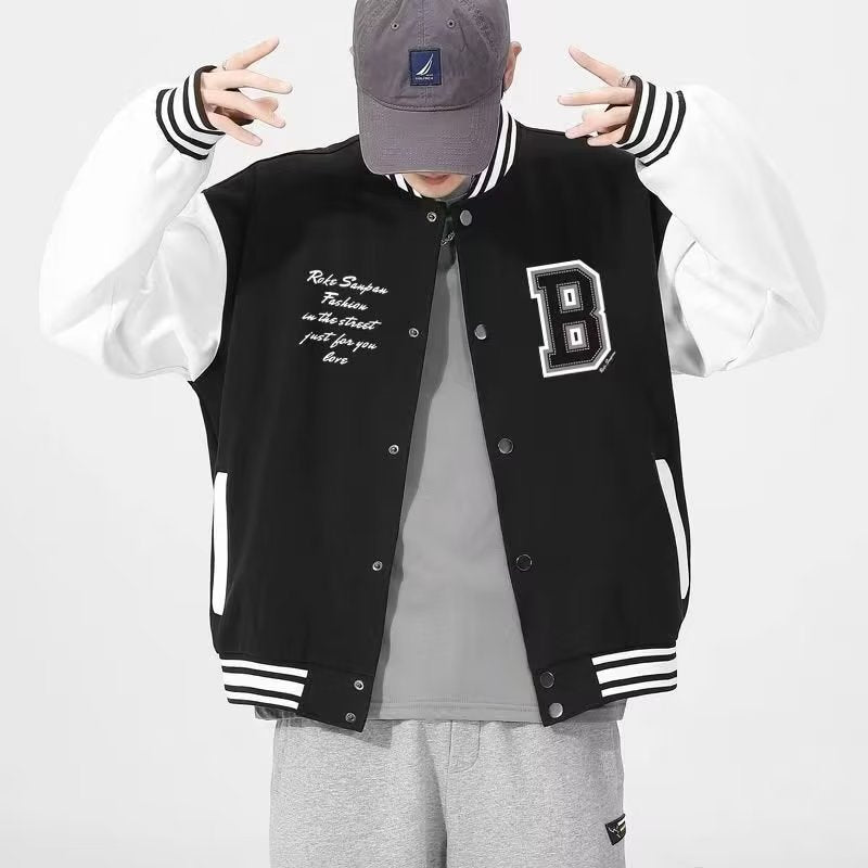 STOCK-Men’s Spring & Autumn Jacket – Trendy American Baseball