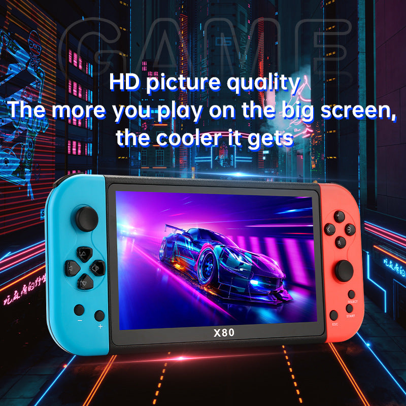 STOCK-X80 7” Retro PSP Game Console – Classic Arcade Fun