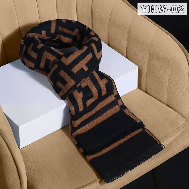 Men’s Wool Blend Plaid Scarf 2025 Winter Warm Custom Wholesale