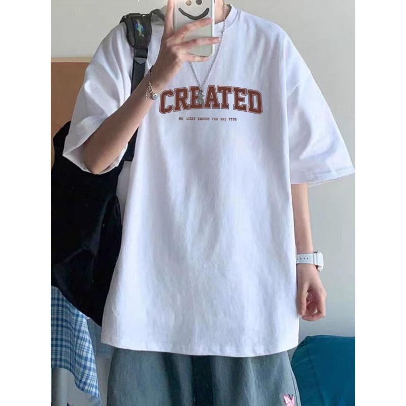 Heavy Cotton Printed T-Shirt – Men's Loose Fit Summer Tee