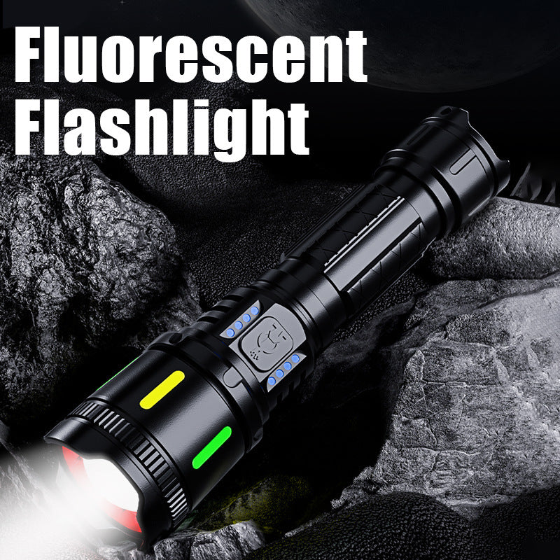 Cross-Border Tactical Zoom Flashlight – Compact Long-Li