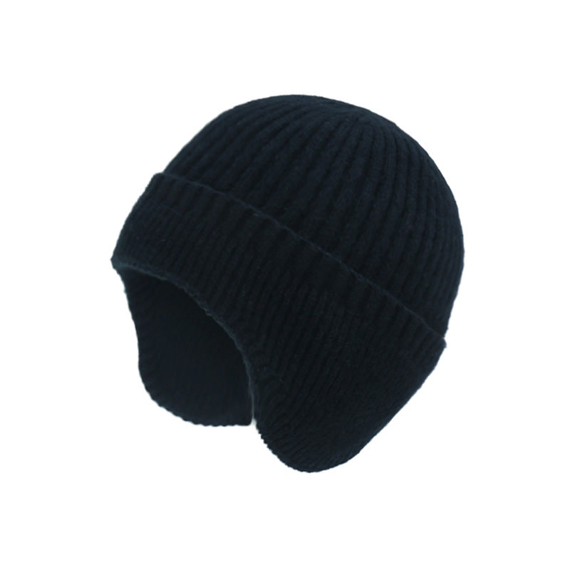 Men’s Winter Wool Hat with Ear Protection – Thick Velvet Warm