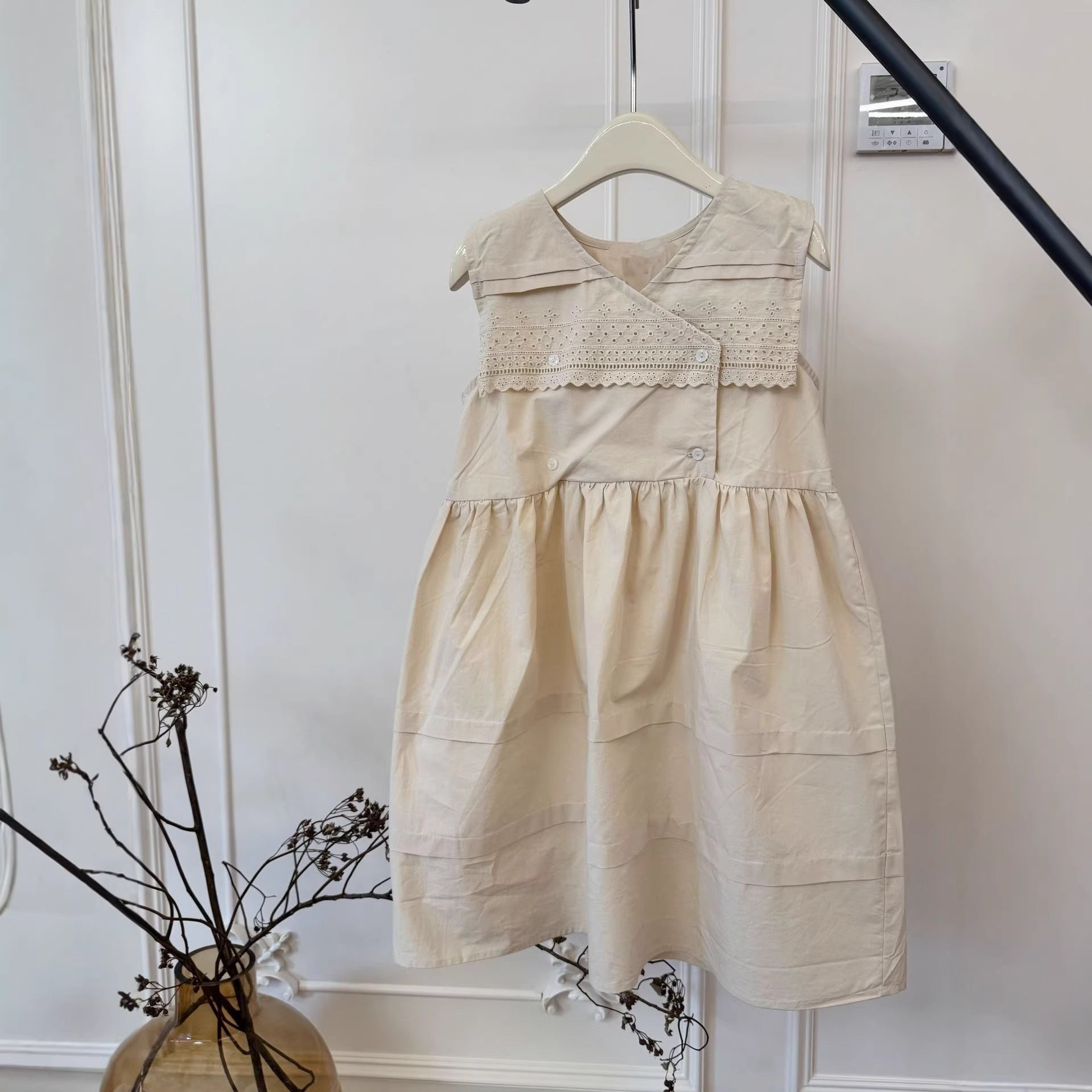Girls Washed Cotton Sleeveless Dress Summer 2026 – Summer Kids Fashion Nepal | Tudoholic