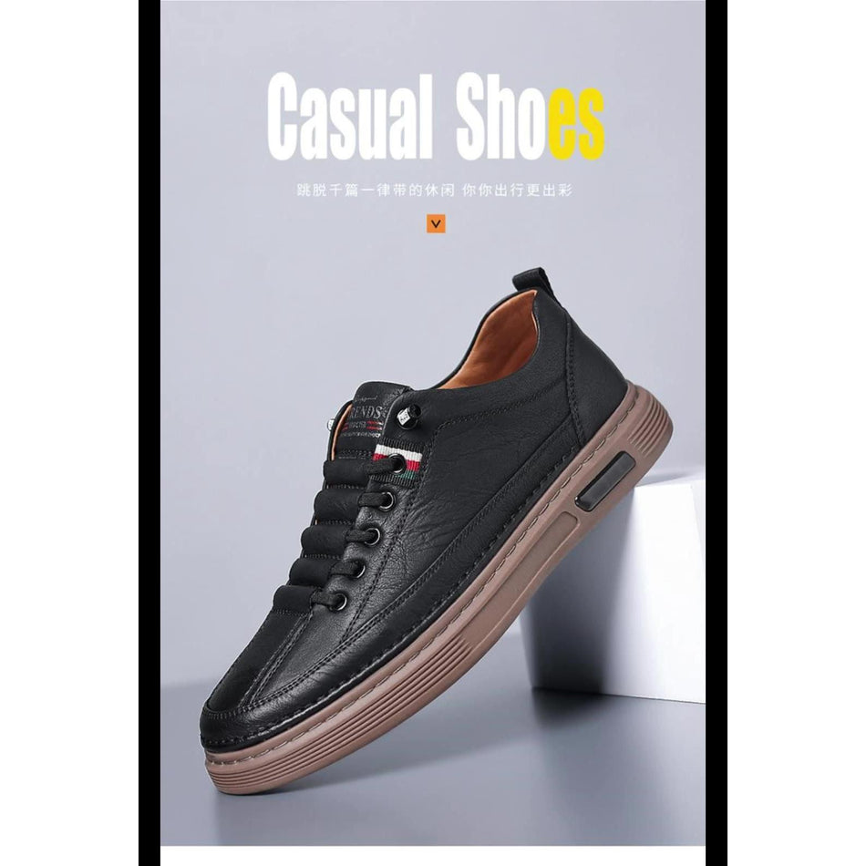 Super soft leather breathable casual shoes
